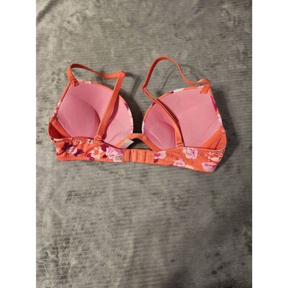 Victoria's Secret PINK Size 32B Super Push Up Bra Floral - Picture 2 of 3